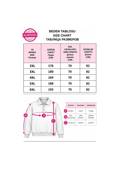 Annex Büyük Beden Polo Yaka Erkek Sweatshirt Siyah