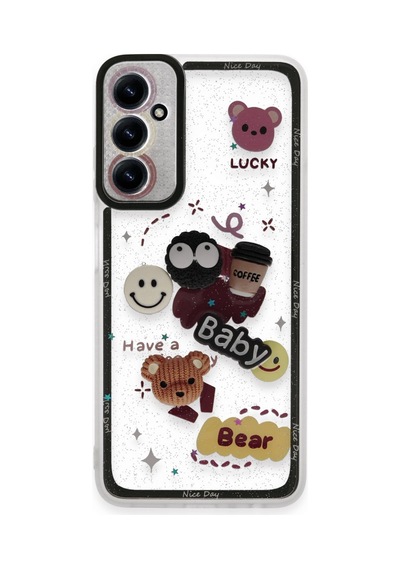 Samsung Galaxy Uyumlu - A15 4g Kılıf Sweet Desenli Silikon Kapak - Sarı
