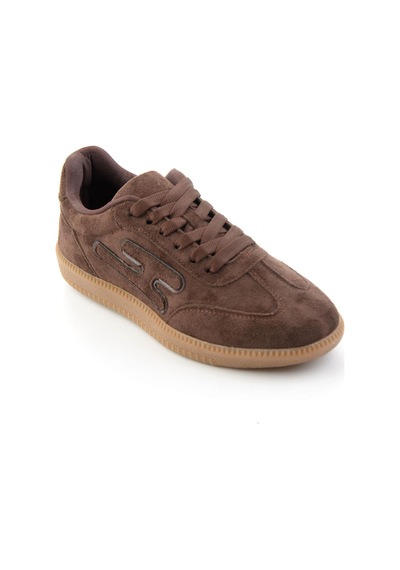 Bambi Kahve Süet Kadın Sneaker K01705000372