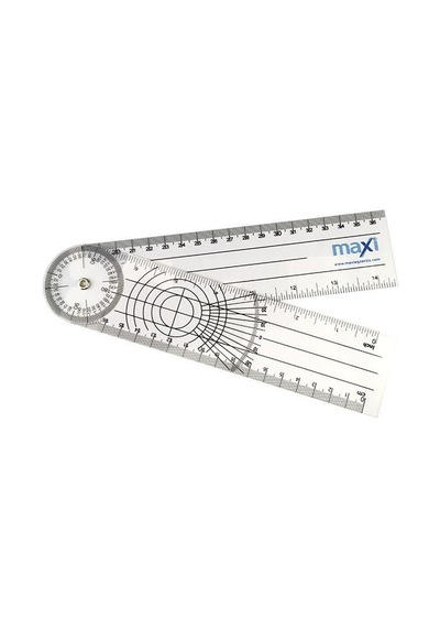 Maxi Cep Gonyometresi . Cetvel Gonyometre 20 CM