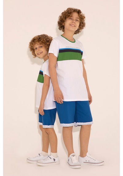 U.s. Polo Assn. Erkek Çocuk Saks Şort / Bermuda 50282972-vr045 Mavi