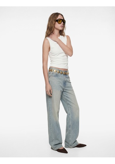 Koton Asimetrik Yaka Kolsuz Slim Fit Drapeli Bluz Ekru 6sal30003ık Ekru