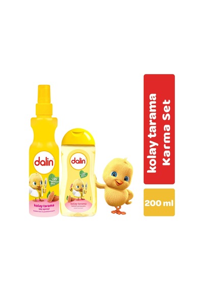 Dalin Kolay Tarama Saç Spreyi Badem Özlü 200 ML + Kolay Tarama Badem Özlü Şampuan 200 ML