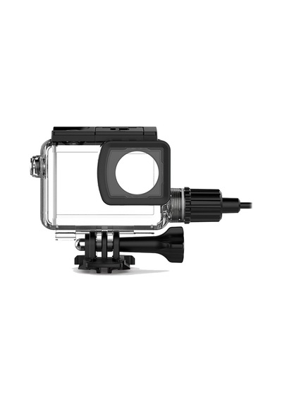 Sjcam Sj8 Motosiklet Şarjı Ve Su Geçirmez Housing Kılıf Şefaf