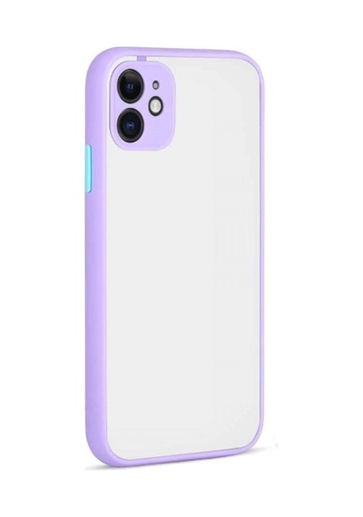 Apple iPhone Uyumlu,12 Kılıf Montreal Silikon Kapak - Mor