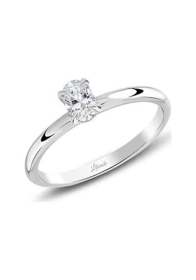 Lilarote 0.30 Ct Pırlanta Oval Tektaş Yüzük