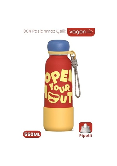 L Çelik Yeşil Kamp Piknik Için 1200 Ml Soğuk Matara Suluk Cın477ys Diğer