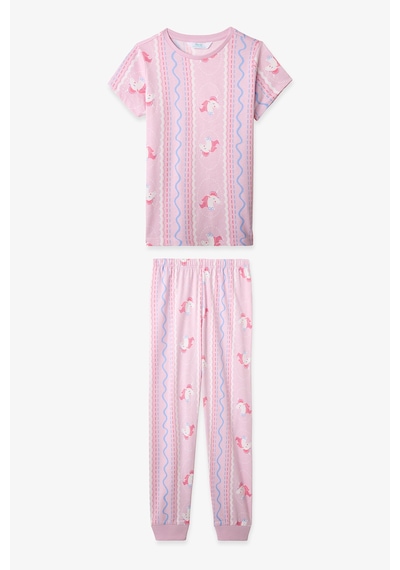 Penti Açık Pembe Kız Çocuk Sleepycorn Pamuklu 2'li Pijama Takımı
