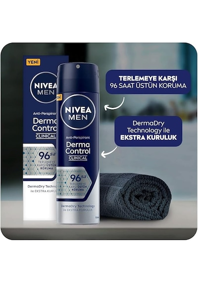 Nıvea Derma Control Clinical Erkek Sprey 150ml