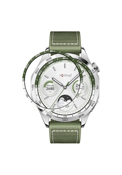 Novstrap Huawei Watch Gt4 46mm İle Uyumlu Ekran Koruyucu Nano Esnek Cam Tam Kaplayan Yeşil Kadranlı Ppm