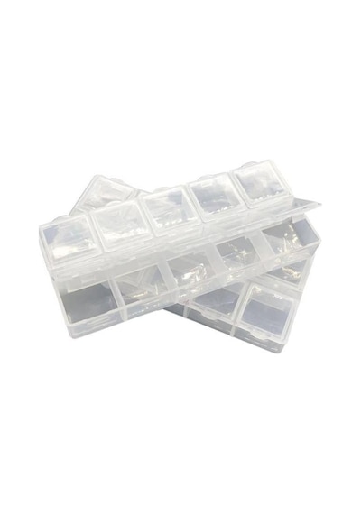 Organizer Malzeme Kutusu 10 Bölmeli Şeffaf Pbb040-16 21 Setbox 8,5x4x2mm Şeffaf