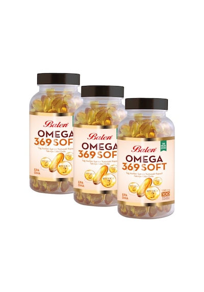 Balen Omega 3-6-9 1380 mg 100 Kapsül x 3 Adet