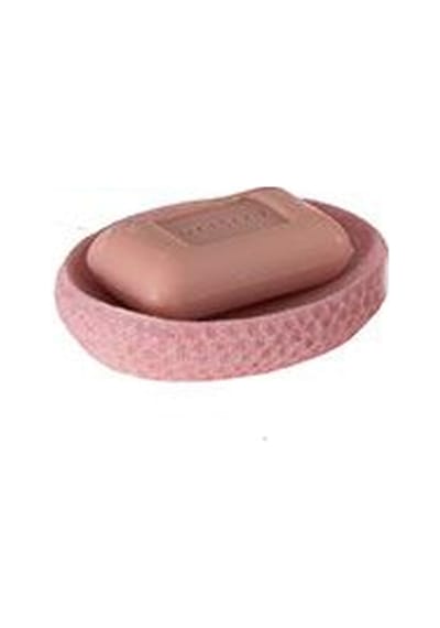 Sıa Sabunluk Pembe Petek Desenli Poliresin