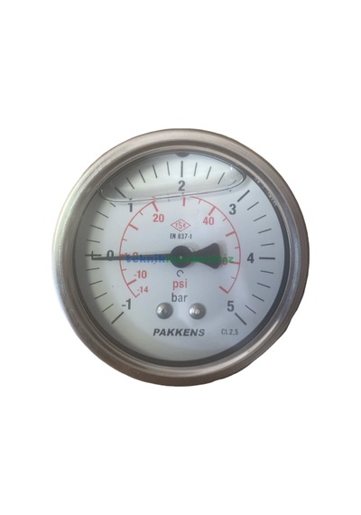 63MM -1/+5 Bar G1/4" Panotipi Gliserinli ManovakuMMetre Pakkens