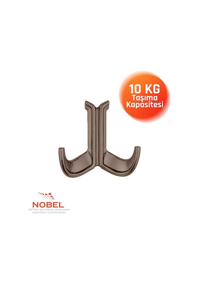 Marmaris Lüks Askı, Metal, Vestiyer Askı, 85 Gr, Dolap Askılık, Duvar Askılığı, Bronz Vidalı 5 Adet
