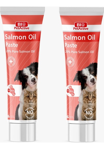 Bio Petactive Salmon Oil Paste Kedi Ve Köpek İçin Somon Yağı Macun 100 Ml. X 2 Adet