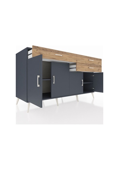 Kronos Konsol 2 Raflı 3 Çekmeceli 4 Kapaklı 176x59x99 Antrasit-an Antrasit-antrasit/çam Kronos Konsol 2 Raflı 3 Çekmeceli 4 Kapaklı 176x59x99 Antrasit-an Antrasit-antrasit/çam