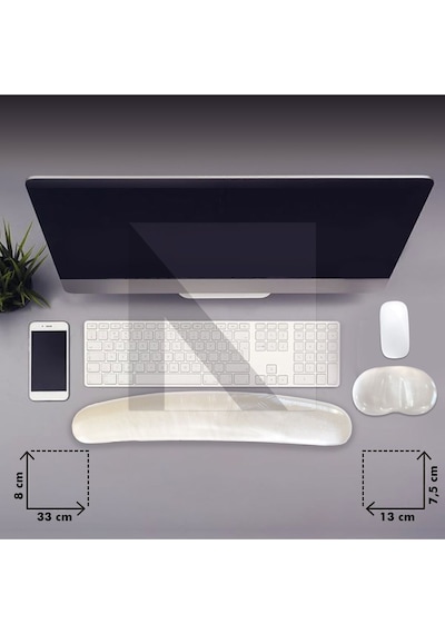 MP04 - Jel Mouse Ve Klavye Bilek Destek Pedi Ev Ofis Oyun