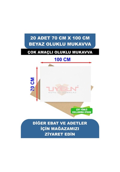20 Adet 70cm X 100cm Baskısız Beyaz Oluklu Mukavva, Çocuk Etkinlik Kartonu, Maket Kartonu, Kargo Kartonu