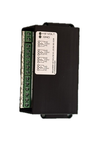 4 Kanal 12v Uzaktan Kumandalı Rf Modüllü Alıcı Verici + 4 Butonlu Kumanda Metal