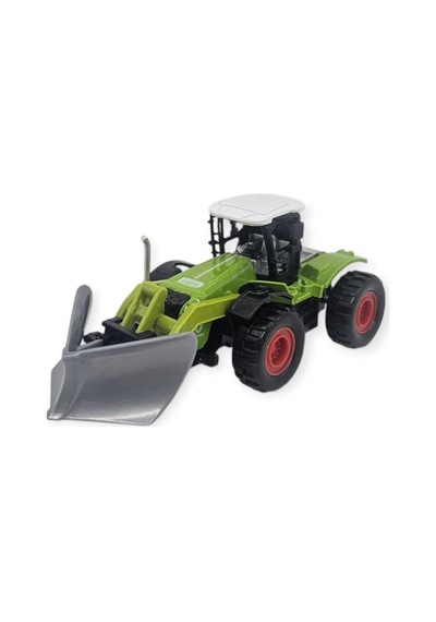 Farm Mini Oyuncak Traktör - 14 Cm Kar Küreme Ve Dozer Bıçaklı Çiftlik Aracı