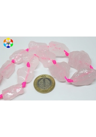 Pembe Kuvars Taşı Ham Büyük Parçalar Dizi
