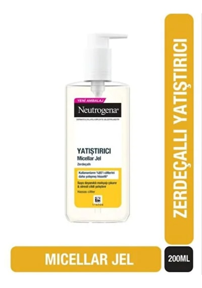 Neutrogena Hassas Ciltler Zerdeçallı Yatıştırıcı Micellar Jel 200 Ml