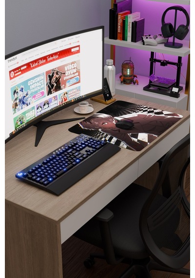 Tokyo Ghoul Anime V3 - 48x40 Xl Gaming Kauçuk Kaymaz Taban Mouse Pad Fare Altlığı