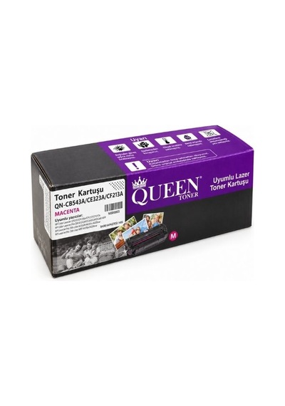 Queen Qn-cb543a Ce323a Cf213a Uyumlu Magenta Toner Kartuşu