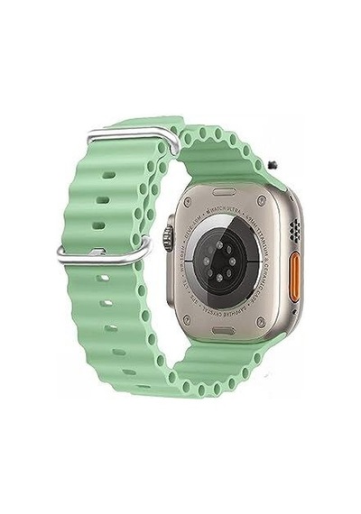 Apple Uyumlu Watch 42mm 44mm 45mm 49mm 1/2/3/4/5/6/se/7/8/ultra Akıllı Saat Ocean Kordon Ve Kayışı Açık Yeşil