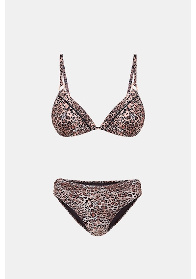 Amarelle Capetown Leopar Desenli Dolgusuz Toparlayıcı Bikini Takım Leopar