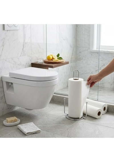 Ayrex Metal Kağıt Havluluk Ve Peçetelik Standı Mutfak Ve Banyo İçin Rulo Havlu Tutucu, Tezgah Üstü Kağıt Ha Diğer
