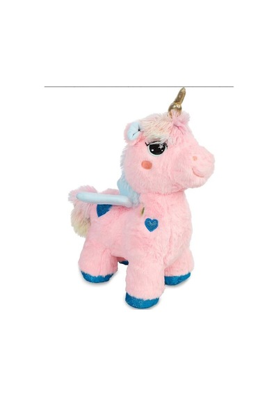 Peluş Tek Boynuzlu At Unicorn Lila Mavi Peluş 35 Cm Pelüş