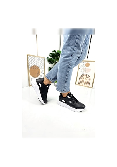 Günlük Kadın Sneaker Bağcıklı Oval Burunlu Kalın Desenli Taban Rahat Hafif Spor Ayakkabı 2110 Siyah - Beyaz Günlük Kadın Sneaker Bağcıklı Oval Burunlu Kalın Desenli Taban Rahat Hafif Spor Ayakkabı 2110 Siyah - Beyaz