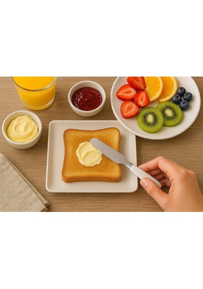 Suwors 6'li Kahvaltı Ve Tereyağı Bıçağı Seti 11 Cm Yayma Bıçakları, Kahvaltılık, Reçel, Krem Peynir Ve Diğer