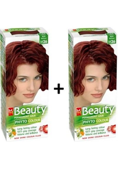 Mm Beauty Bitkisel Saç Boyası Kadife Kızıl M26 - 2 Adet (464063500)