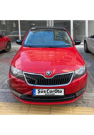 Skoda Fabia Mk3 Sinyalli 2015-2021 Uyumlu Batman Yarasa Ayna Kapağı Piano Black Abs Plastik 00 Şüscaroto Aksesuar