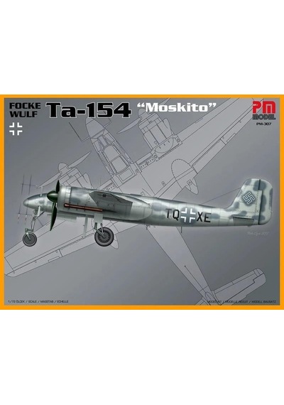 Focke Wulf Ta 154 Moskito Pm Model Gece Avcı Uçağı Demonte Plastik Maketi