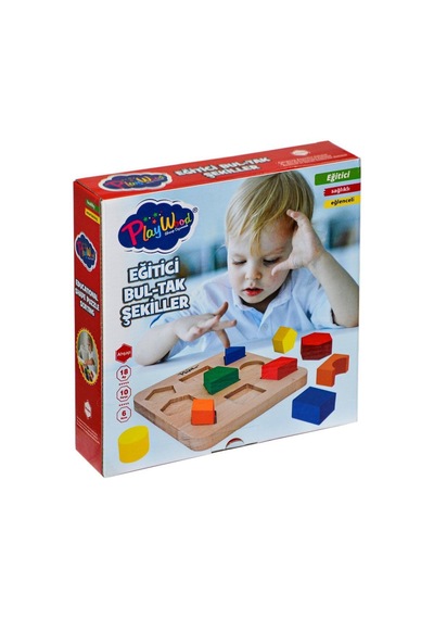 Ony-389 Ahşap Eğitici Bultak Şekiller Playwood
