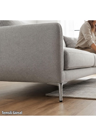 Aydos 4 Adet 15 Cm Krom Metal Mobilya Ayağı Dayanıklı Şık Koltuk Dolap Sehpa Ayağı Modern Tasarım 6395751