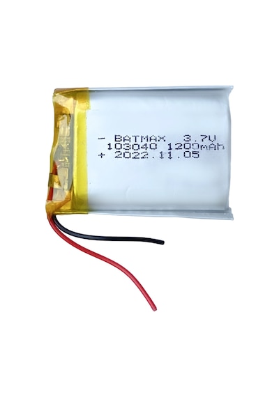 Ayt Powermaster 3.7 Volt 10x30x40 Mm 1200 Mah Lityum Polimer Pil Akıllı Saat İntercom Kulaklık Pili Soketsiz