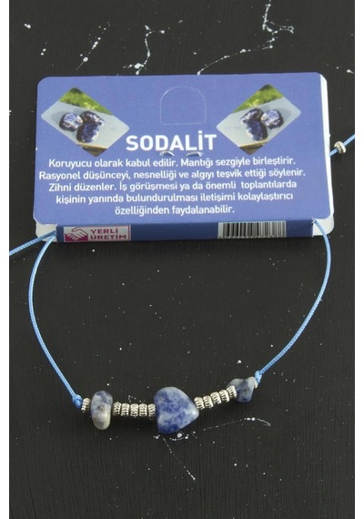 Kalp Karışık Doğaltaş Bileklik Diğer