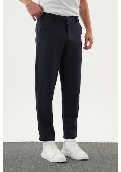 Redline Arden Kışlık Kalın Slim Fit Kemerli Erkek Pantolon Lacivert