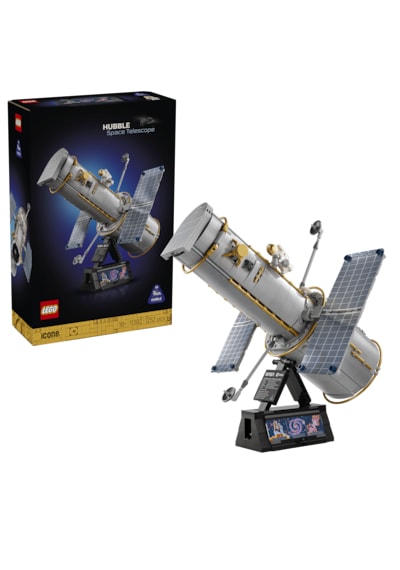 LEGO® Icons Hubble Uzay Teleskobu 11382 - Yetişkinler için Stand ve Bilgi Levhası İçeren Dekoratif Model Yapım Seti (1252 Parça)
