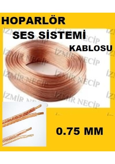 25 M Ses Sistemi Hoparlör Kablosu 0.75 MM 2'li