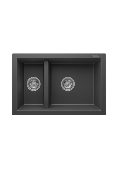 P018 Bergama 1.5 Göz Granit Evye 700 460 Mm Antrasit İsimdebelirtilmiş