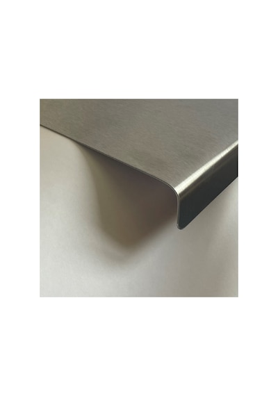Paslanmaz Çelik Tek Bükümlü Metal Tezgah Koruyucu Kesme Tahtası 50x60 Cm Ölçülerinde
