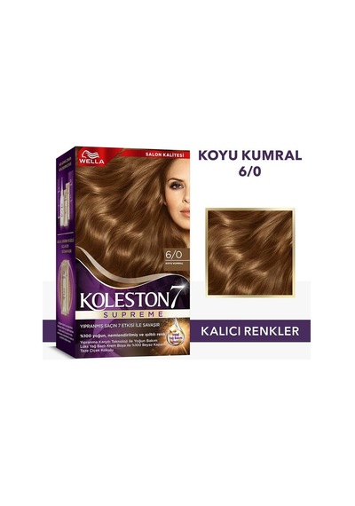 Koleston Supreme Kit 6/0 Koyu Kumral Saç Boyası