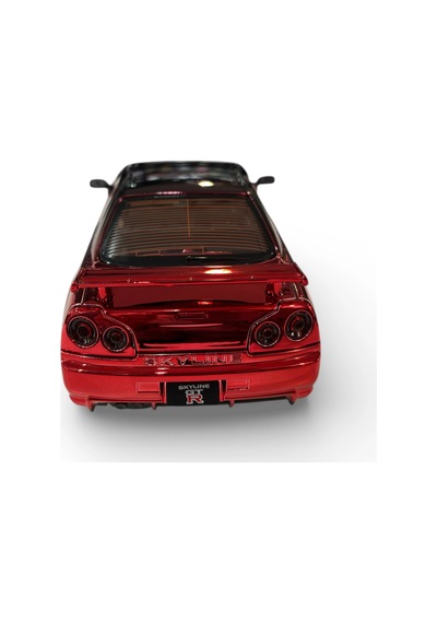 Hobbiez World 1/24 Nissan Gtr R34 - Metallick Red/black