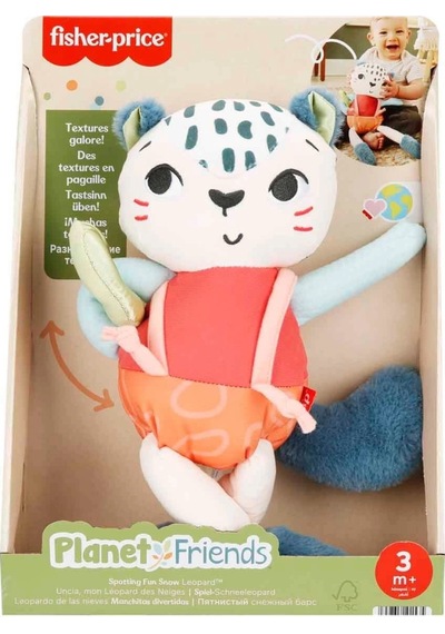 Mey İthalat Eğlenceli Dostum Kar Leoparı Peluş Hkd64 Mavi